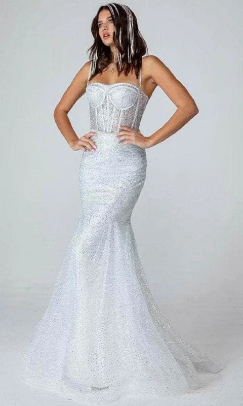 Extra Savings Eureka Fashion 9911 - Glittered Sweetheart Neck Evening Gown