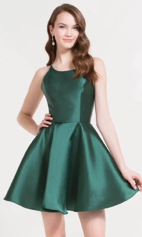 Don’t Miss Out Alyce Paris - 3703 Sleeveless Halter Cocktail Dress