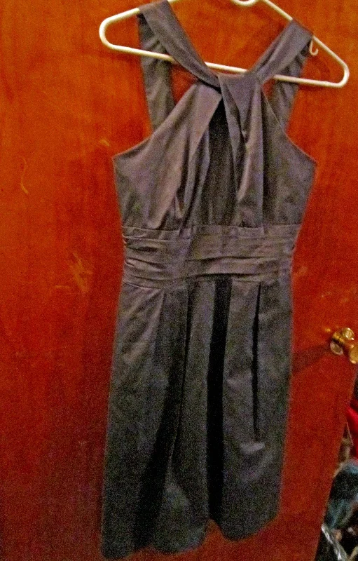 Online Only Other David's Bridal Pewter Size4 Style#83690