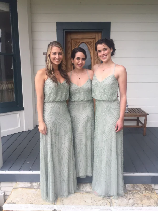 Friends and Family Sale Adrianna Papell Long Beaded Art Deco Gown/ 091891180
