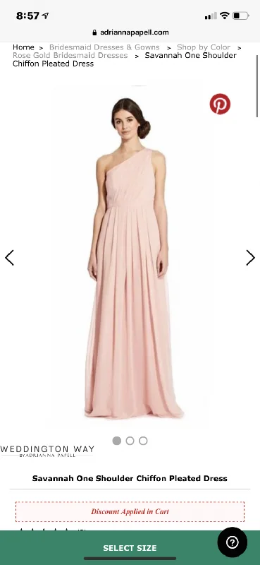 Online Specials Adrianna Papell Savannah One Shoulder Pleated Dress