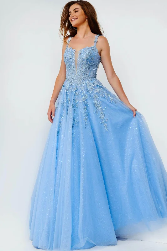 Hurry In JVN by Jovani - JVN4271 Illusion Paneled Corset Bodice Long Gown