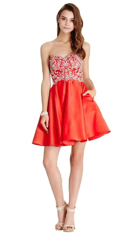 Limited Time Discount Trevi Collection - Strapless A-line Homecoming Dress
