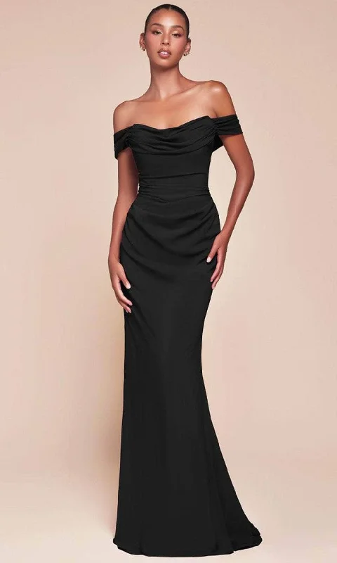 Big Discounts Ladivine 7433 - Sash Chiffon Long Gown