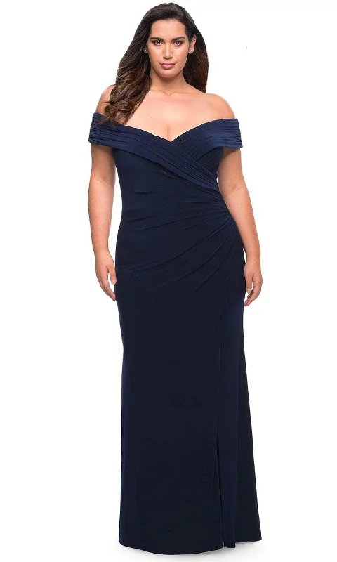 Savings Event La Femme 29397 - Off Shoulder Long Dress