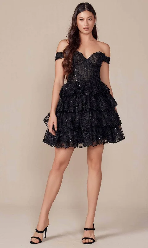 Price Reduction Nox Anabel R877 - Corset Embroidered Cocktail Dress