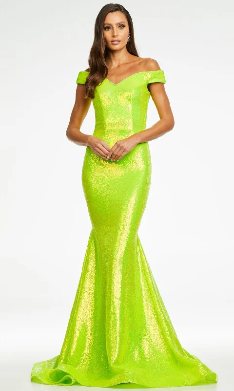 Online Only Ashley Lauren - 11109 Sequin Mermaid Gown