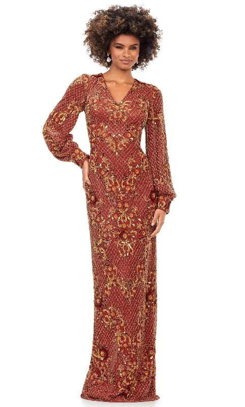 Sale Event Ashley Lauren 11193 - Beaded Bishop Sleeve Evening Gown