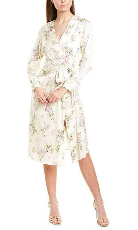 Weekend Deal Sage Collective ST01W16 - Long Sleeve Printed Casual Dress