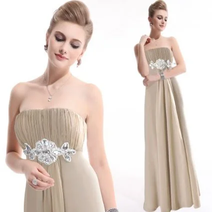 New Arrival Other Set of Four Champagne Floor Length Bridesmaid dres