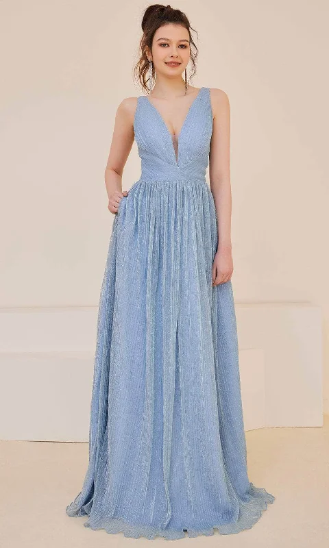 Extra Savings J'Adore Dresses J21014 - V-Neck A-Line Long Dress