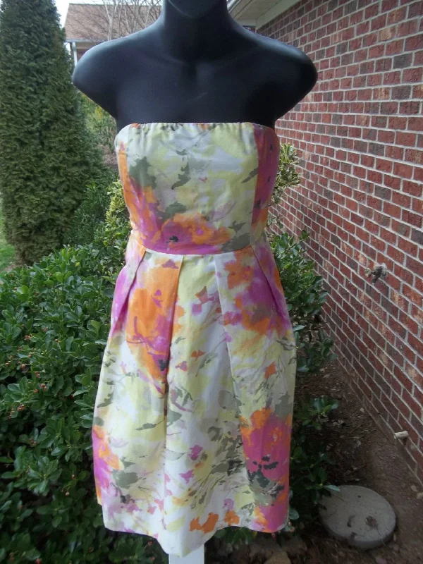 Special Price Other J.CREW FLORAL COTTON COCKTAIL/BRIDESMAID DRESS - S