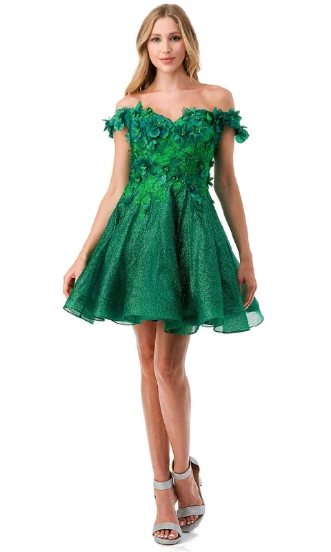 Exclusive Savings Trevi Collection S2721 - Floral A-Line Cocktail Dress
