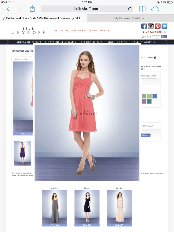 Limited Time Other Bill Levoff style 153 coral