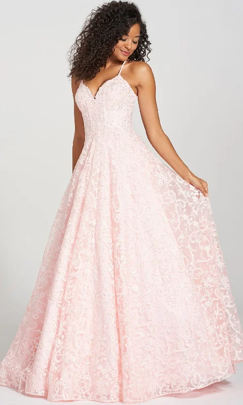 Price Blitz Colette for Mon Cheri CL12204 - Beaded Lace Plus Size Prom A-line Gown