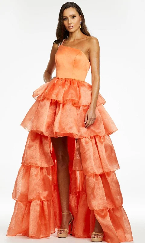 Markdowns Ashley Lauren - 11159 Jeweled Strap Tiered Gown