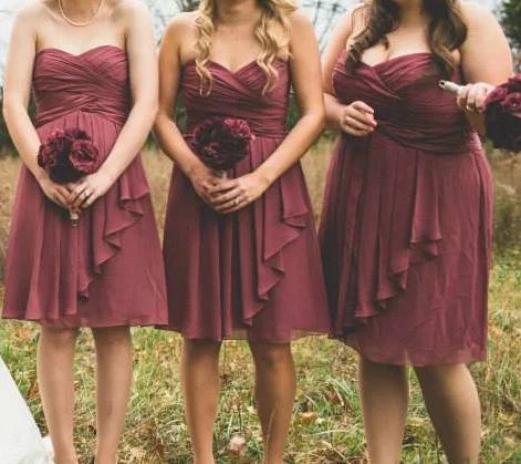 Incredible Offers Other Rosewood Chiffon David's Bridal Bridedmaid Style F