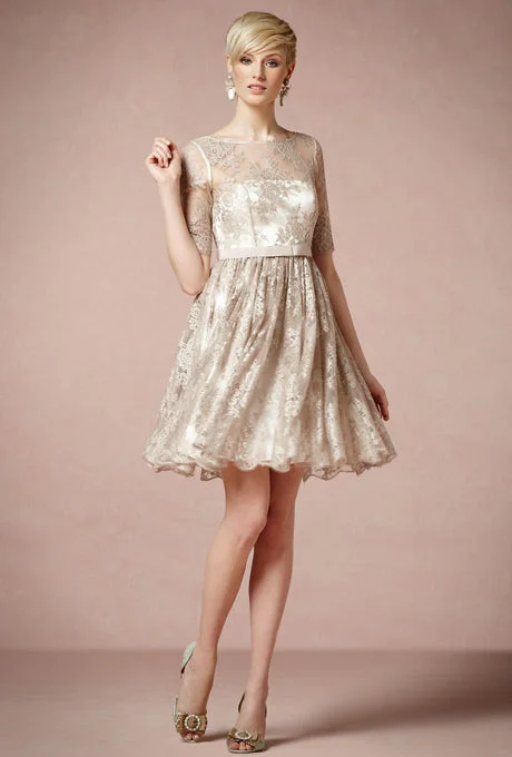 Holiday Sale Other BHLDN Tea Rose Dress in Nude - Worn once for 2 hou