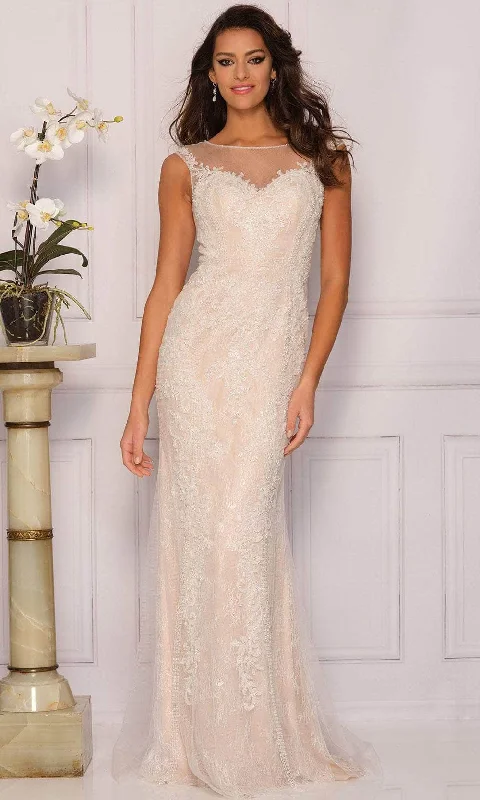 Fantastic Offers Dave & Johnny A8442 - Sheer Bateau Sweetheart Evening Gown