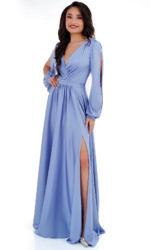 Price Rollback Cecilia Couture 2520 - Open Long Sleeve A-Line Prom Dress