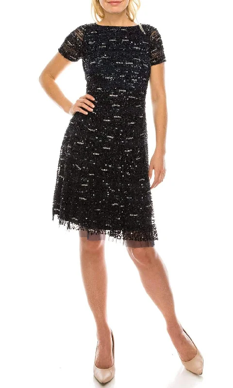 Bonus Savings Aidan Mattox - MD1E201684 Sequin Embellished A-Line Dress
