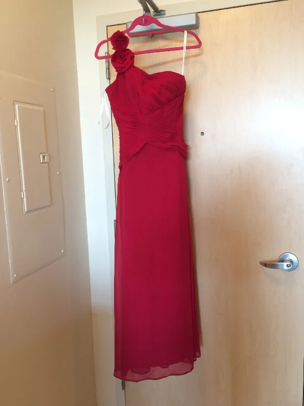 Special Discount Other Davids Bridal Apple Red One-Shoulder Bridesmaid Dr