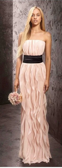 Deal of the Day Other Vera Wang Blush Bridesmaid Dress Strapless Crinkle