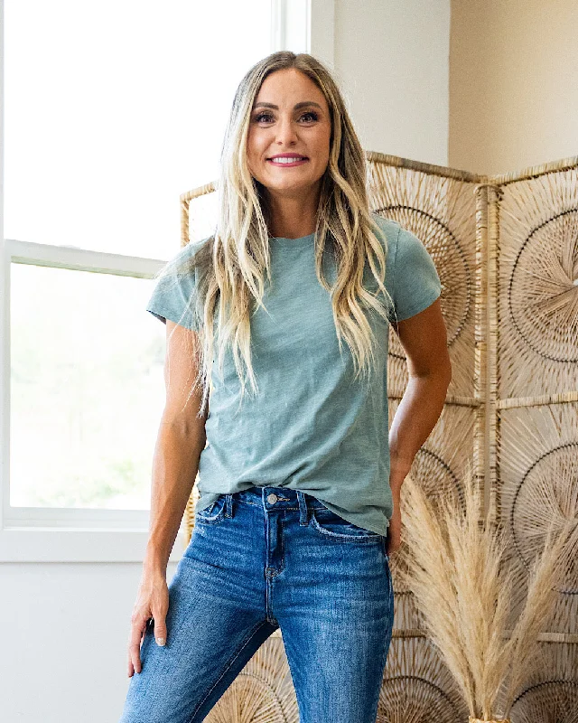 Value Deals Melinda Short Sleeve Top - Jade