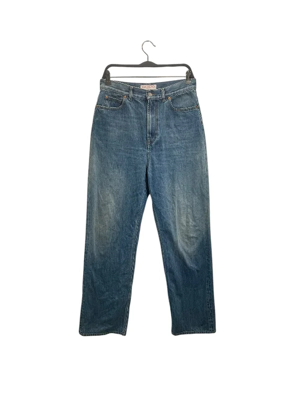 Deal Dash VALENTINO/Straight Pants/26/Denim/IDG/BACK PATCH GRAPHIC