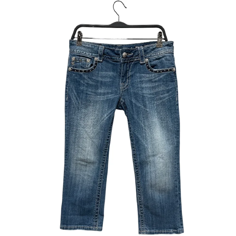 Midnight Sale MissMe/Cropped Pants/29/Cotton/BLU/W [Casual] Youth/CAPRI