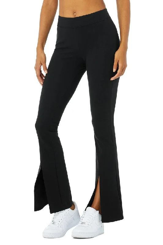 Airbrush High-Waist Flutter Legging - Black