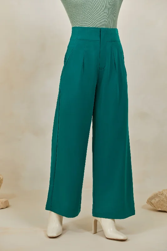 Year-End Clearance Alexia High Rise Trousers - Jade