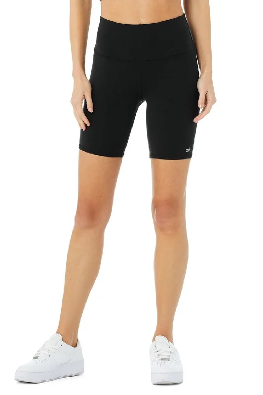 High-Waist Biker Short - Black