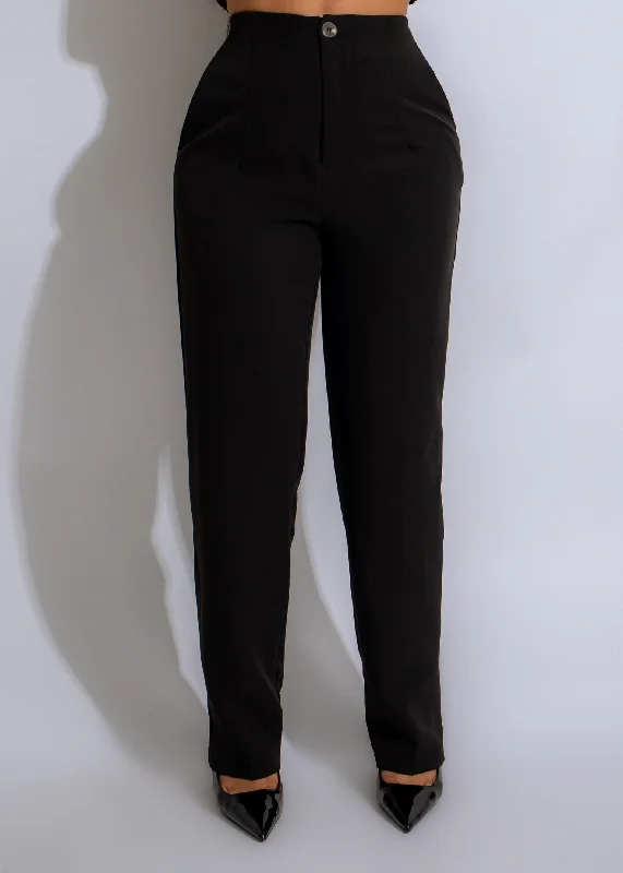 Act Fast Just A Girl Pants Black