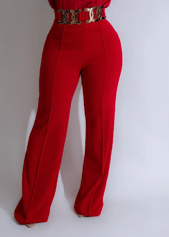 Weekend Flash Sale Luxe Link Pants Red
