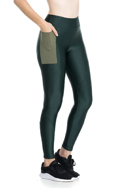Shop and Save Pocket Active Legging - Military Green