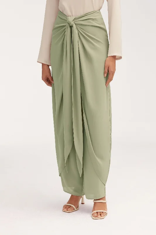 Online Specials Sarong Skirt & Pants Two Piece Set