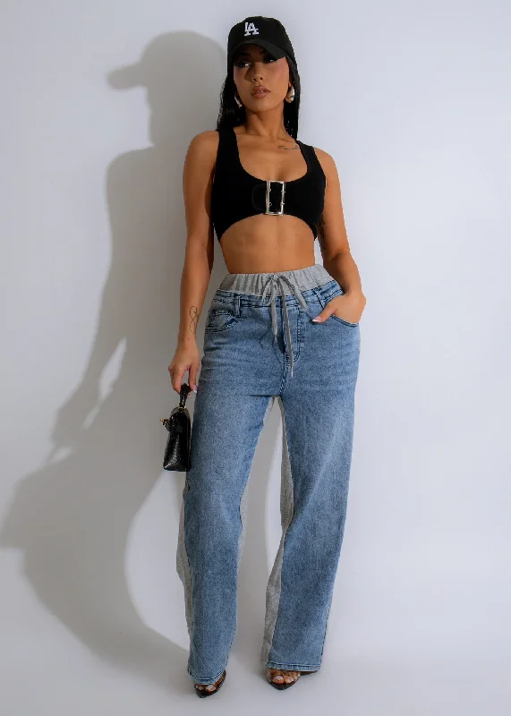 Bargain Prices She's Cool Denim Pant Grey