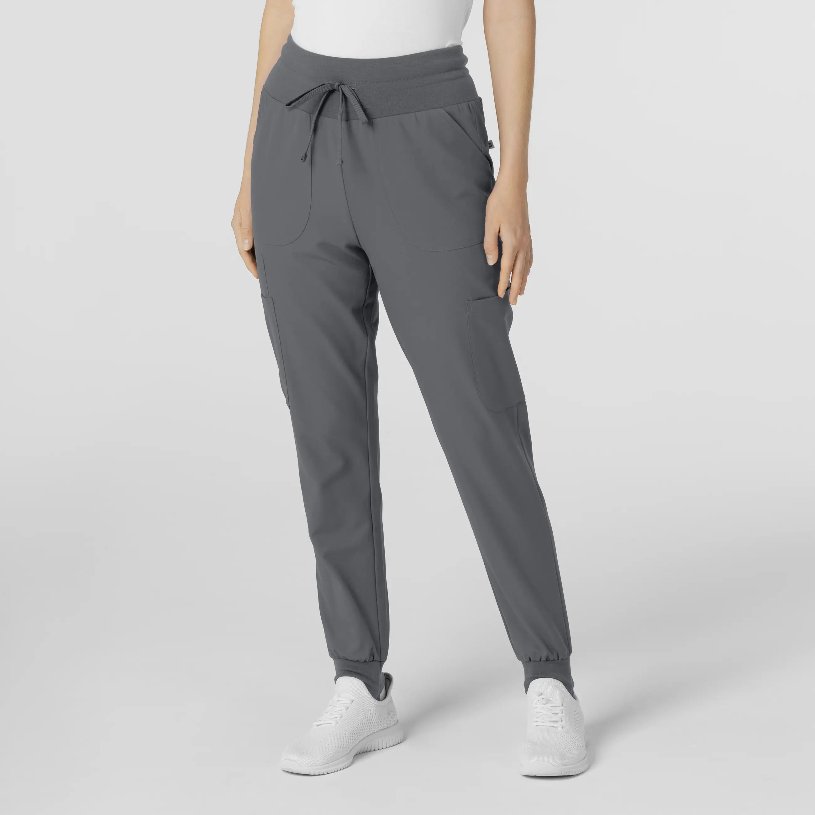 Super Bargain Wink Women's Convertible Stirrup Jogger Scrub Pant - Pewter