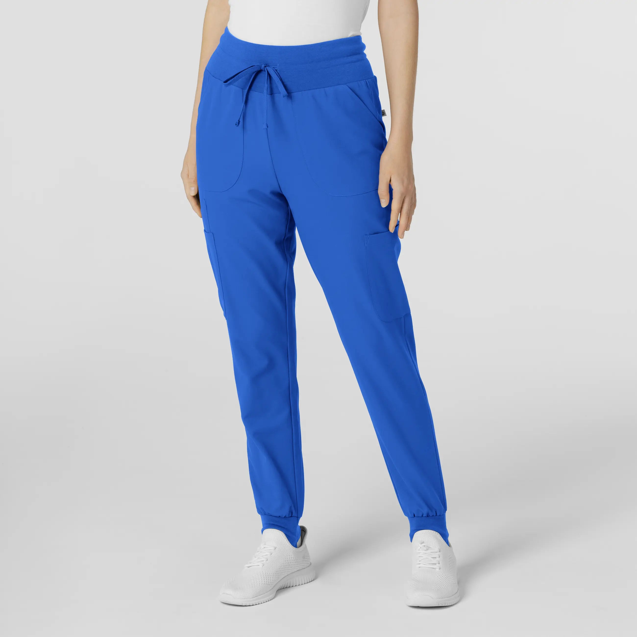 Overstock Wink Women's Convertible Stirrup Jogger Scrub Pant - Royal Blue