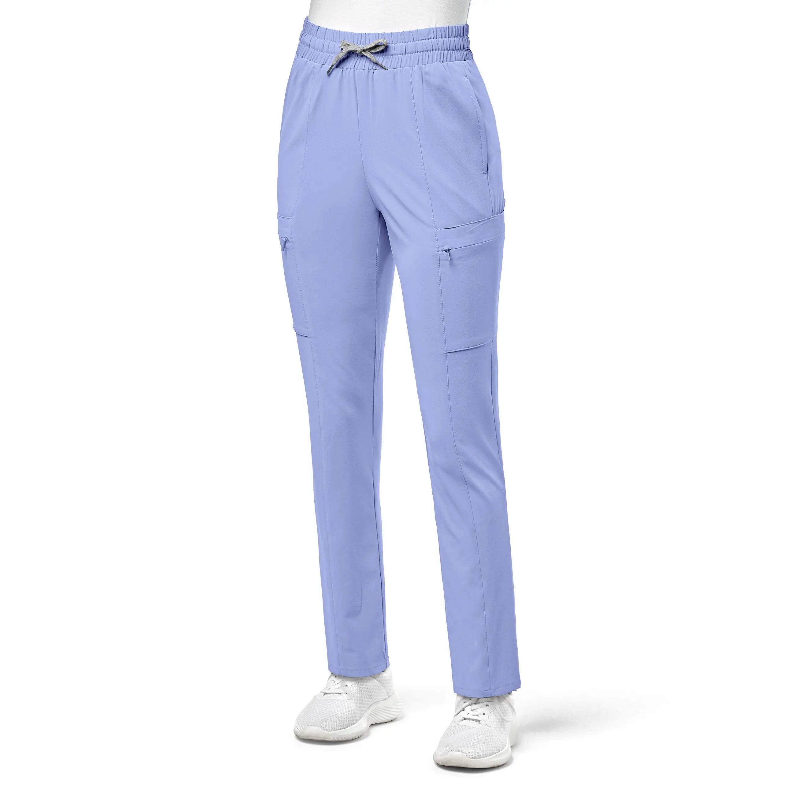 Super Deal Wink Women's High Waist Slim Leg Scrub Pant - Ceil Blue