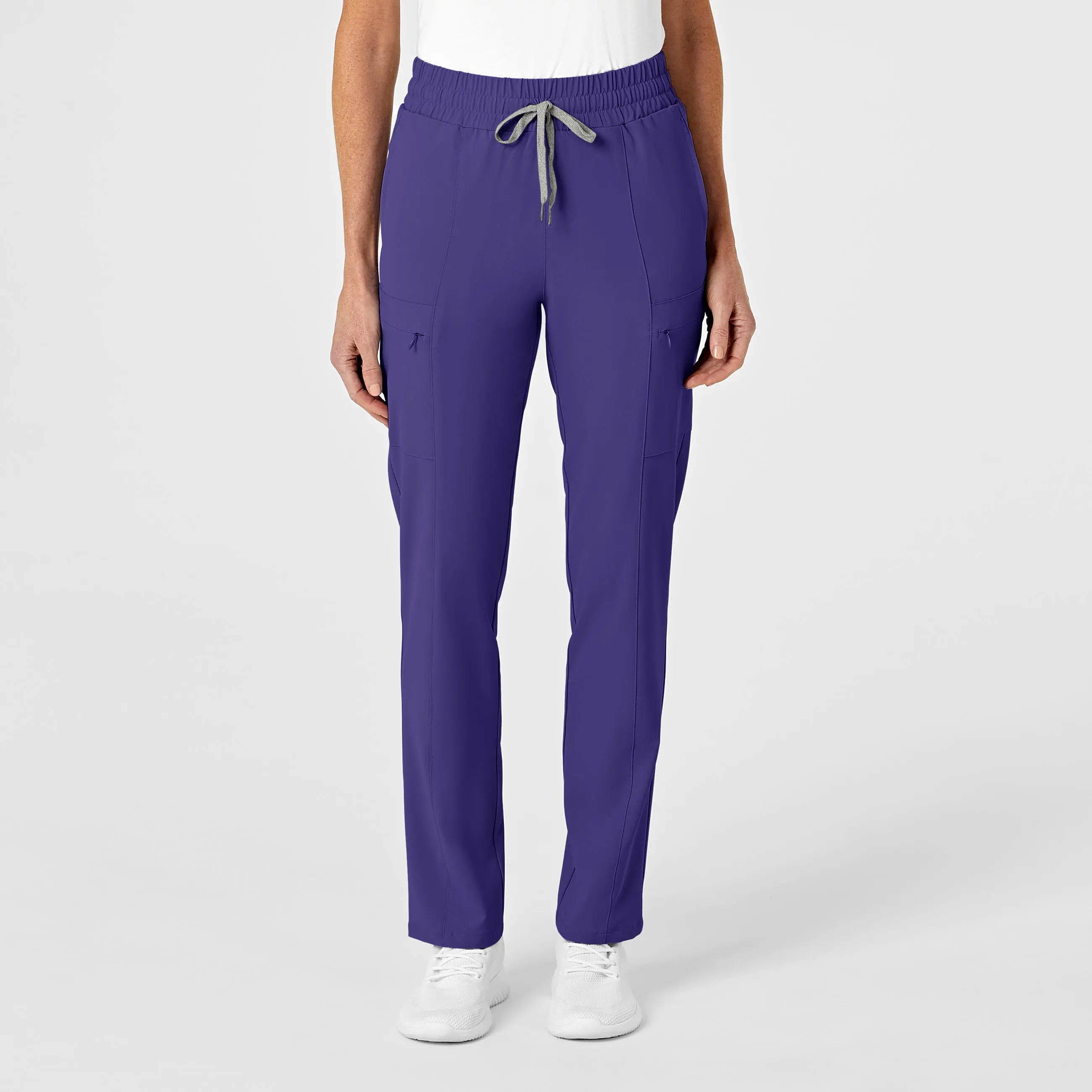 Wink Women's High Waist Slim Leg Scrub Pant - Grape