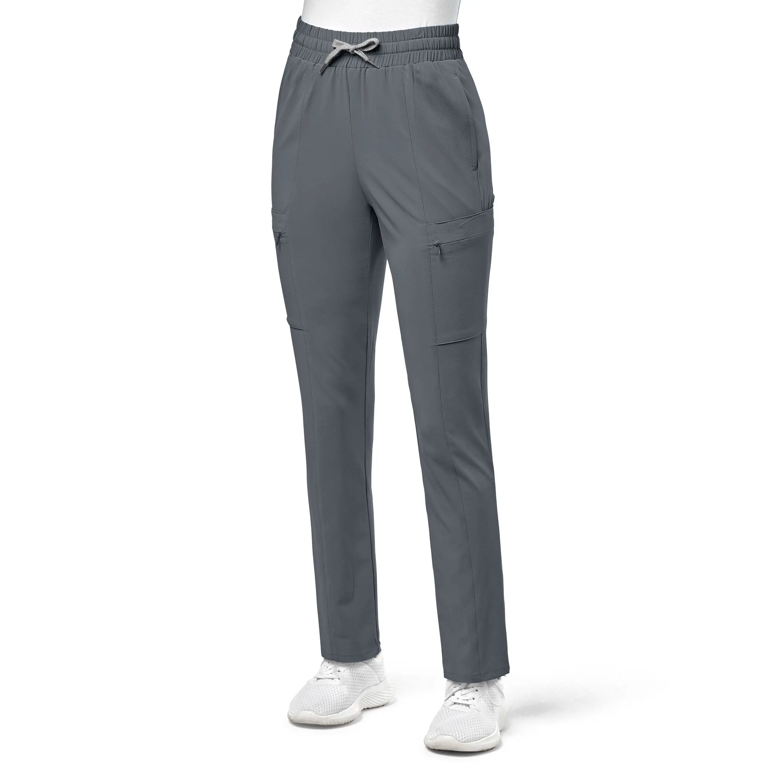 Price Cut Wink Women's High Waist Slim Leg Scrub Pant - Pewter