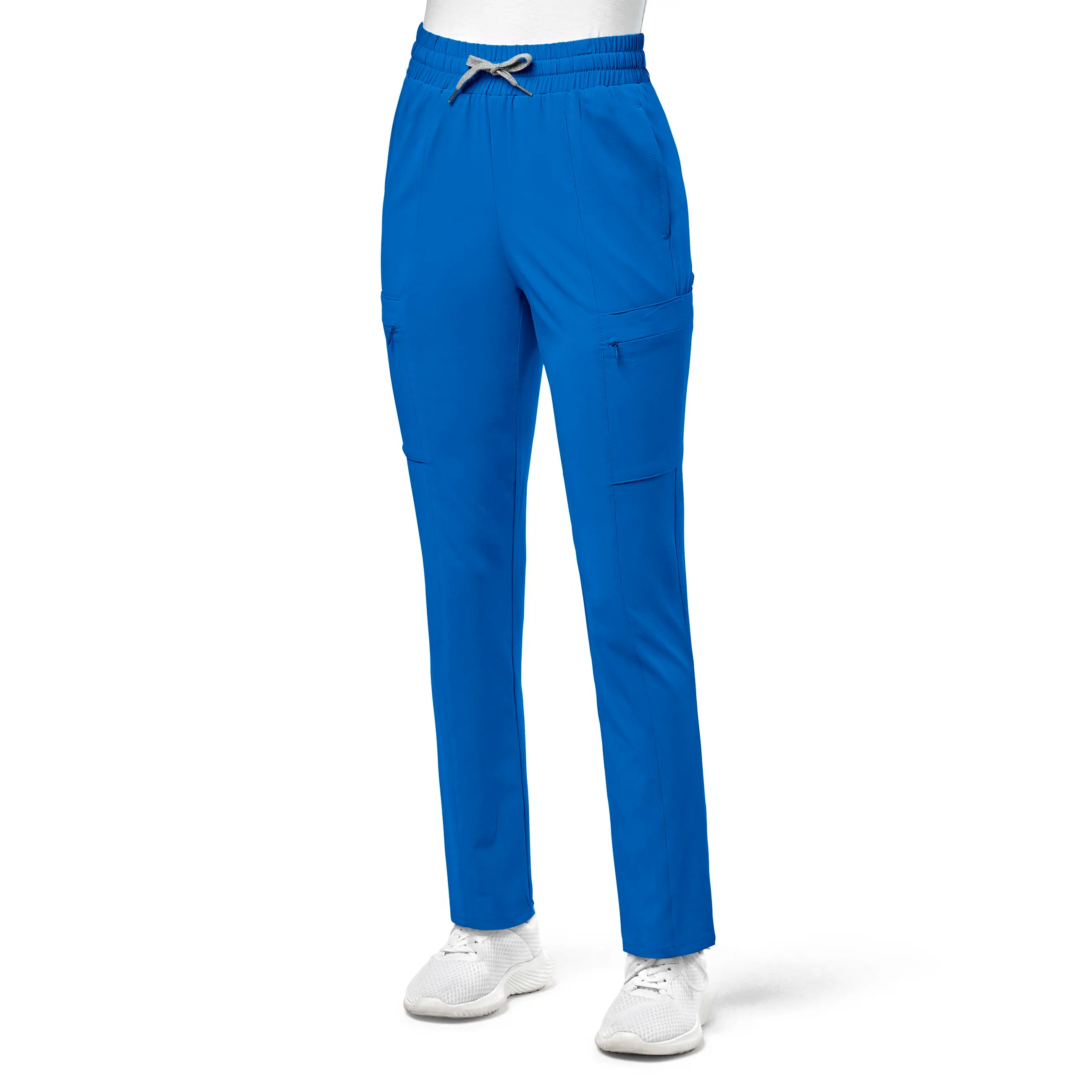 Wink Women's High Waist Slim Leg Scrub Pant - Royal Blue