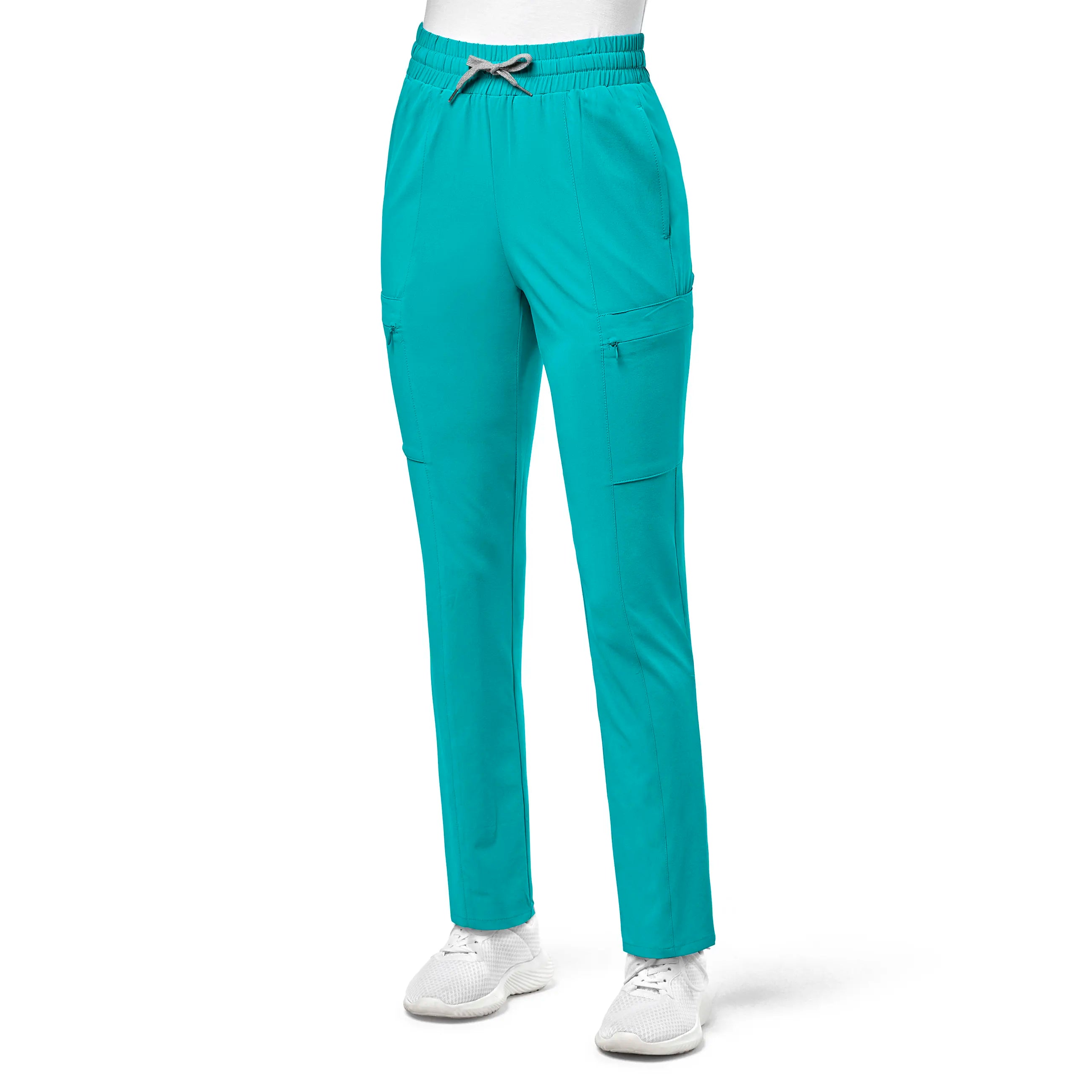 YEAR-End Clearance Wink Women's High Waist Slim Leg Scrub Pant - Teal