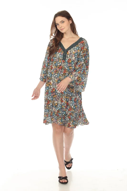 Get It Before It’s Gone Johnny Was Love Divina Floral Wide Sleeve Tunic Dress Boho Chic L38821