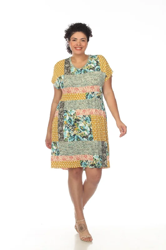 Low Prices Johnny Was Paisley Block Relaxed T-Shirt Dress Boho Chic T31622