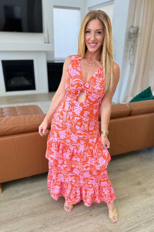 Sneak Peek Sale Miss Summer V-Neck Tiered Dress