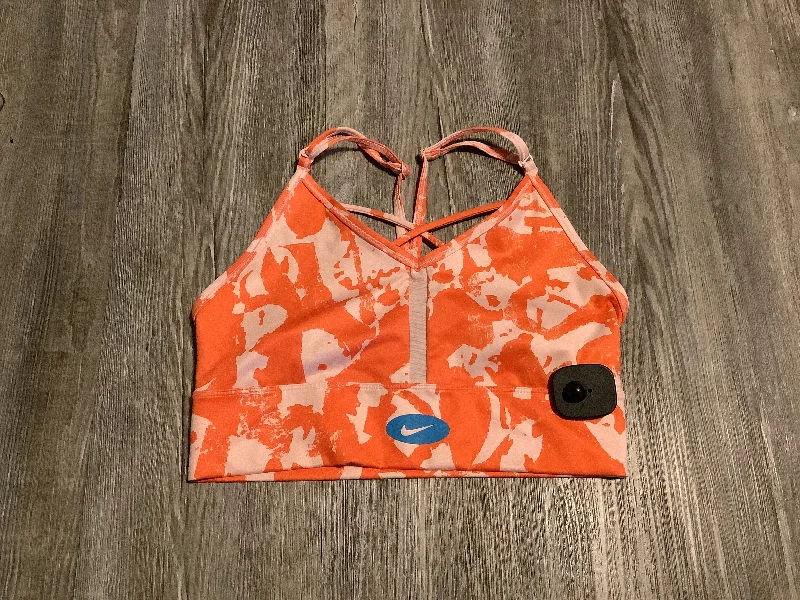 Daily Deals Athletic Bra By Nike Apparel In Orange, Size: M