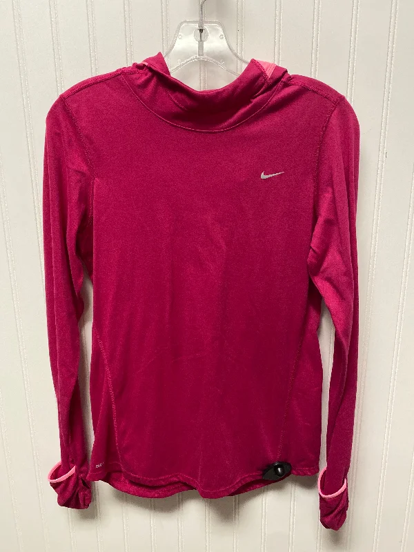 Hurry In Athletic Jacket By Nike In Pink, Size: S
